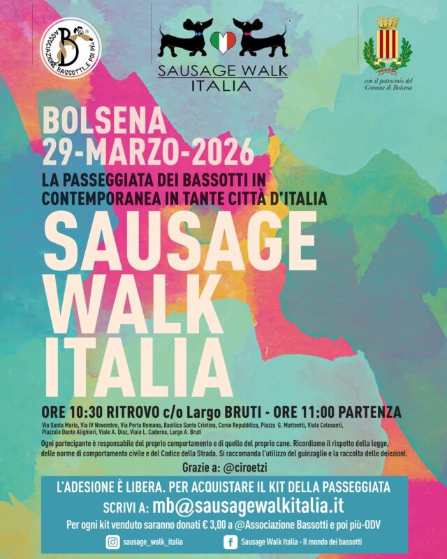 Sausage Walk Italia- La Passeggiata dei Bassotti