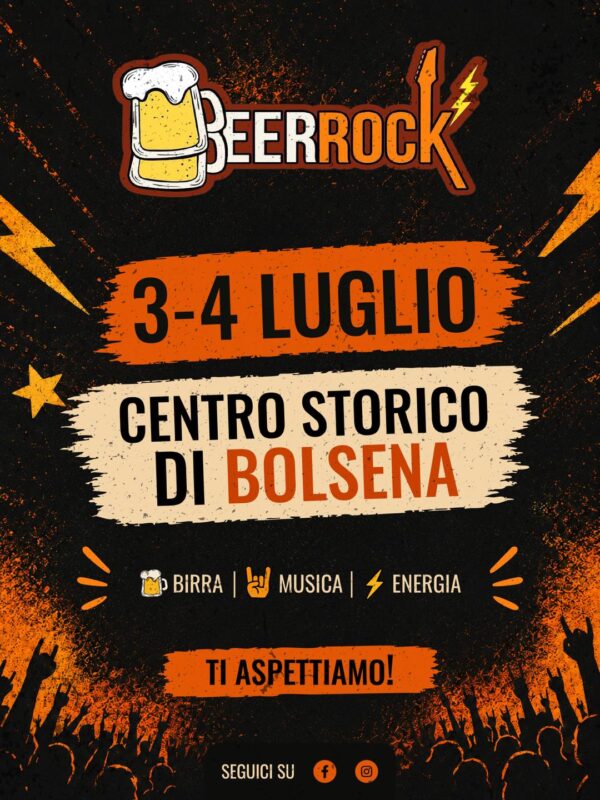 BeerRock Bolsena 2026 | Musica, birra ed energia nel centro storico