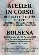 Atelier in Corso 2026: mostra collettiva di arti a Bolsena locandina