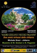 Michele Greci interpreta Mauro Giuliani e Niccolò Paganini locandina