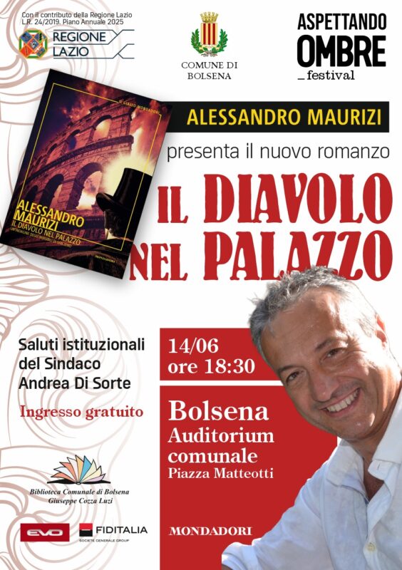 Alessandro Maurizi presenta “Il Diavolo nel Palazzo” a Bolsena