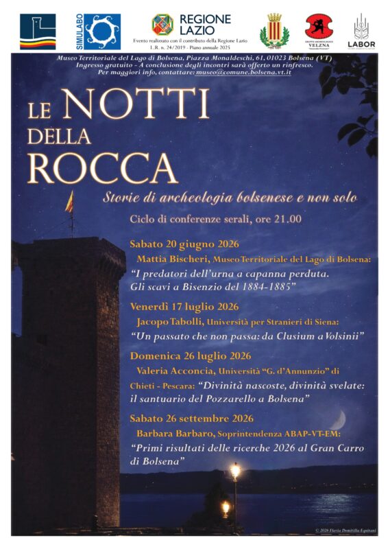 Le Notti della Rocca 2026 – Archäologische Vortragsreihe in Bolsena