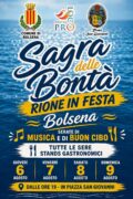 Sagra delle Bontà – Fest des Stadtviertels San Giovanni | Bolsena locandina