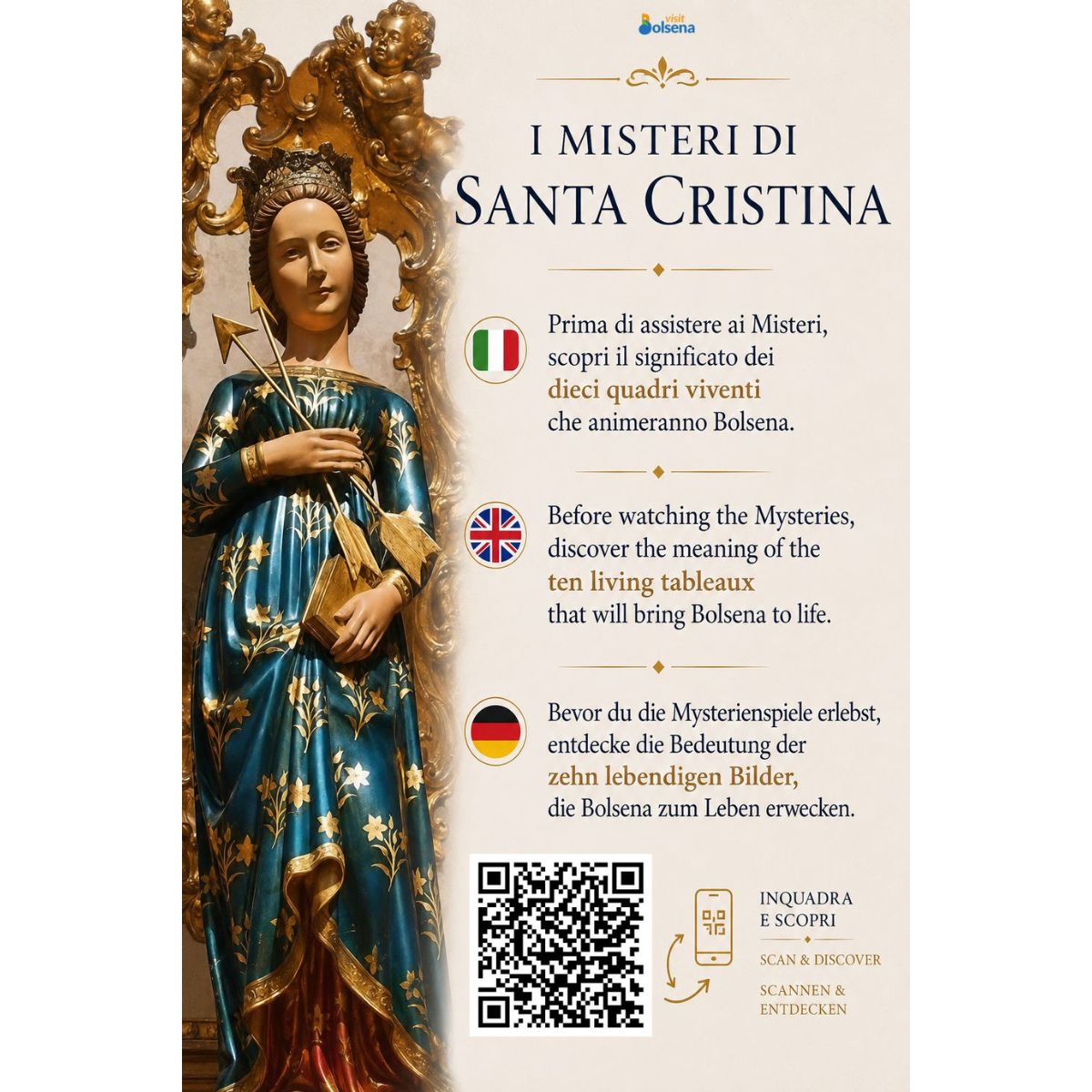 I dieci Misteri di Santa Cristina: guida ai quadri viventi della Festa di Bolsena