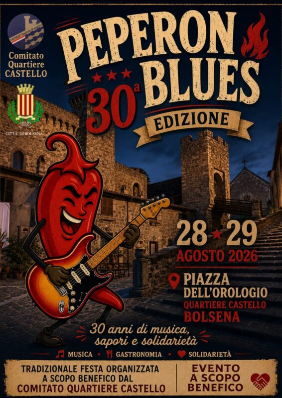 Peperon Blues 2026 a Bolsena – 30ª edizione