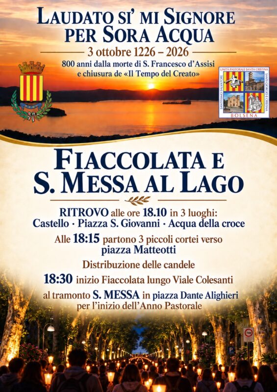 Fiaccolata e Santa Messa sul Lungolago di Bolsena