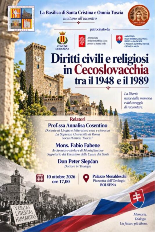 Diritti civili e religiosi in Cecoslovacchia a Bolsena