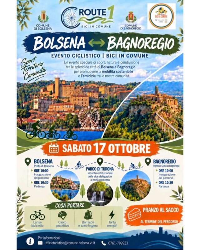 Route 1 – Bici in Comune: pedalata tra Bolsena e Bagnoregio